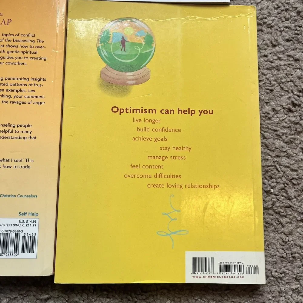 Personal Development‎ Book Lot of 6 Optimist Anger Trap Drive Likeability Factor